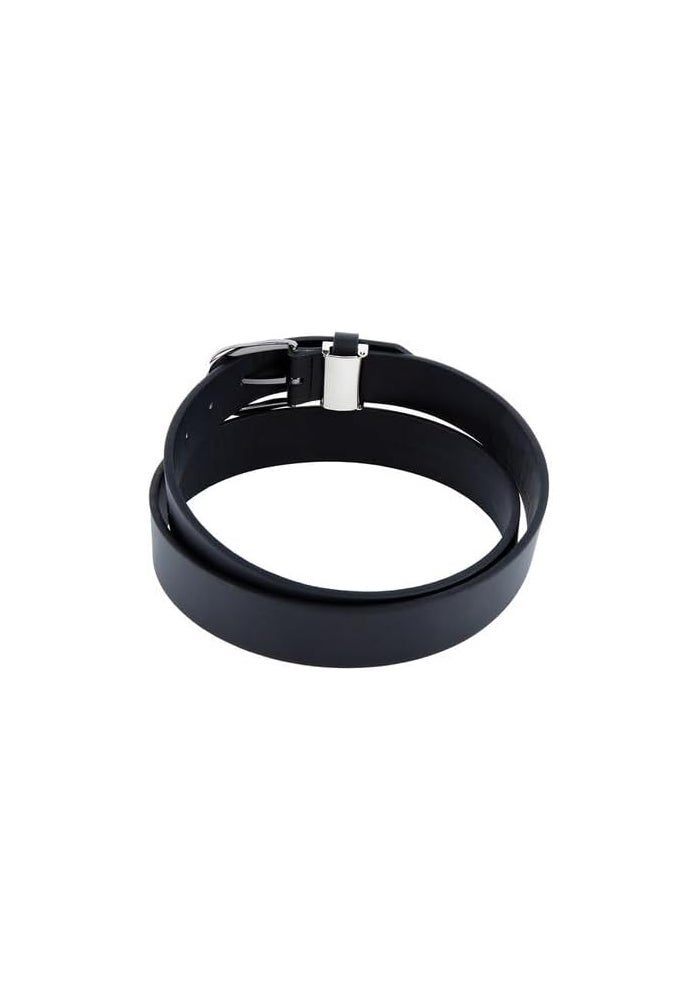 Daiso Flat Belt Black Classic Adjustable Belt - Image 2